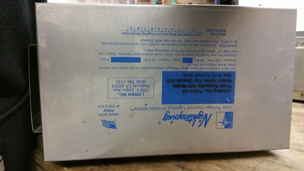 Nightscaping T500SS transformers LawnSite